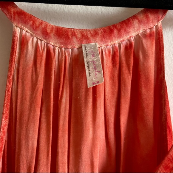 Free People Aphrodite orange ruffle mini dress - Picture 7 of 12